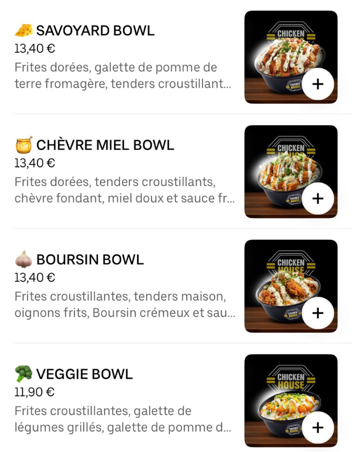 Menu Premium 14