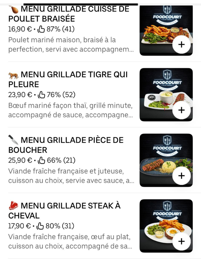 Menu Premium 13