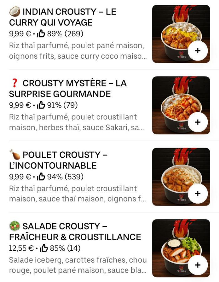 Menu Premium 8