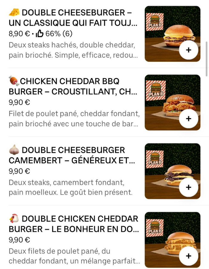 Menu Premium 28