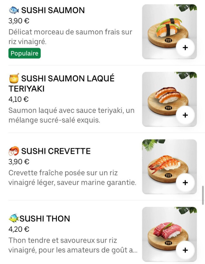 Menu Premium 27