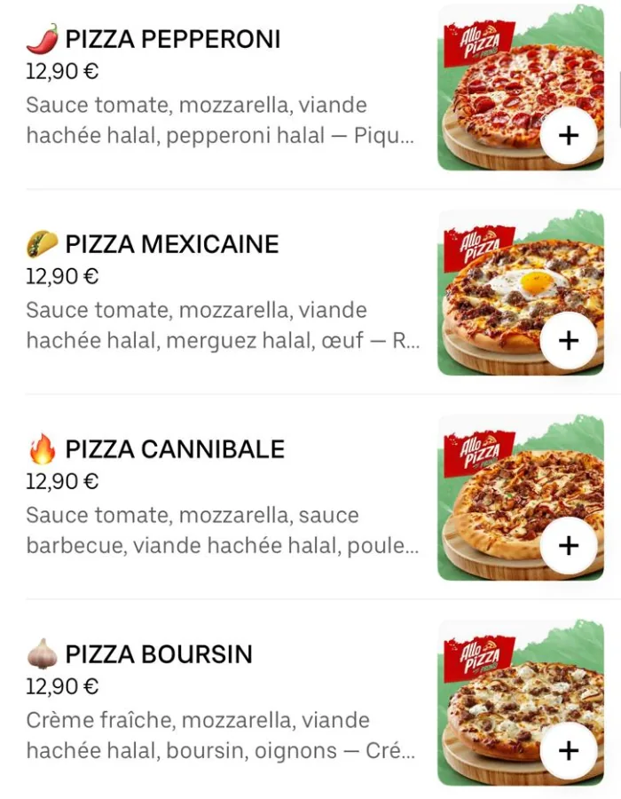 Profil optimisé Allo Pizza