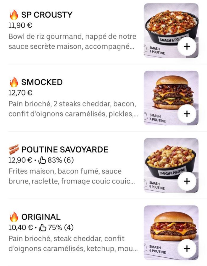 Profil optimisé Smash and Poutine