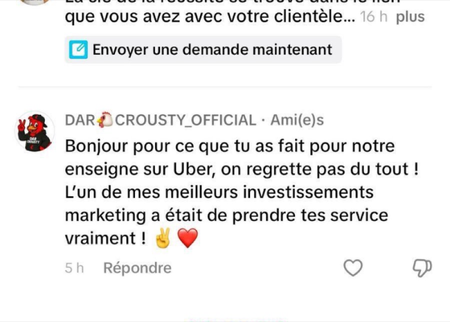Témoignage client